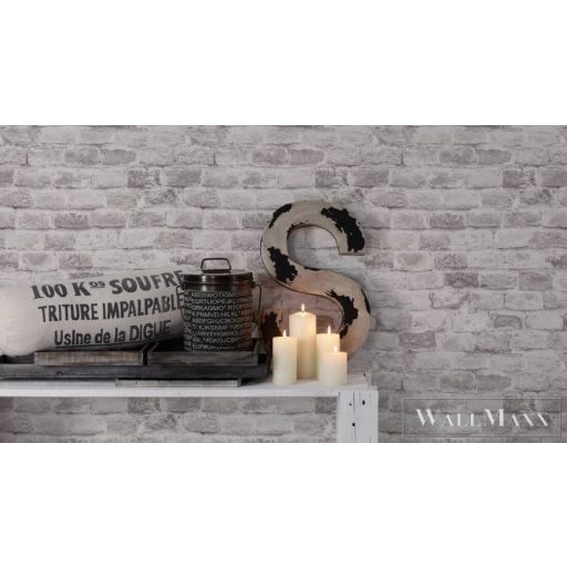 AS CREATION Elements II 38814-4 szürke tégla térhatású tapéta