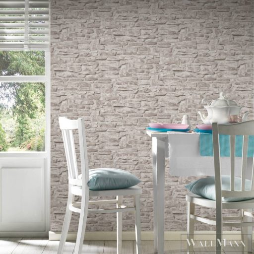 AS CREATION Elements II 38815-3 bézs tégla térhatású tapéta