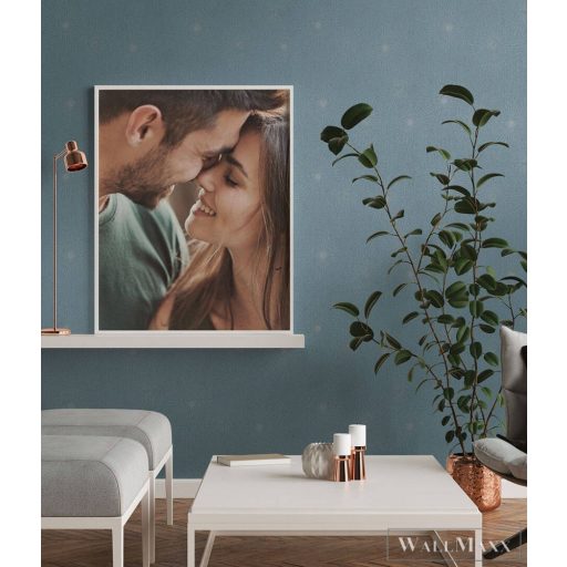 AS CREATION Battle of Style 38818-2 kék csillag mintás klasszikus tapéta