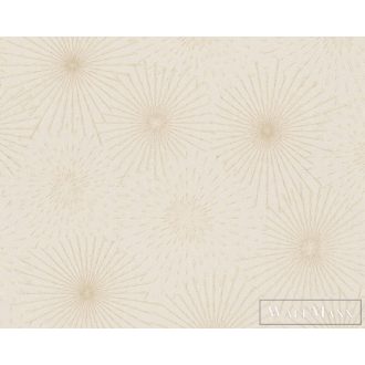   AS CREATION Battle of Style 38818-3 krémszínű csillag mintás klasszikus tapéta