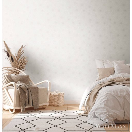 AS CREATION Battle of Style 38818-4 fehér csillag mintás klasszikus tapéta