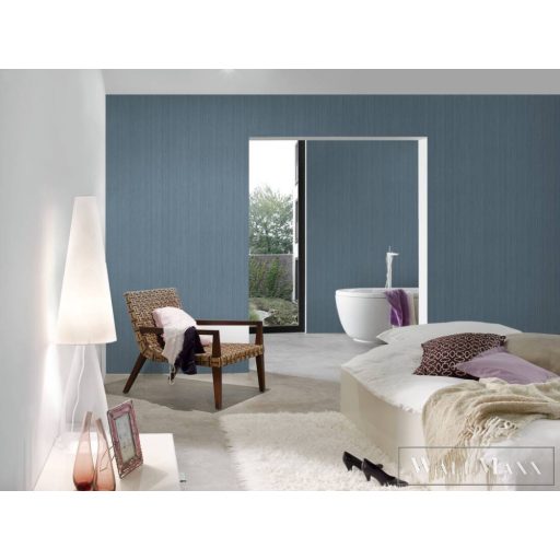 AS CREATION Battle of Style 38819-2 kék csíkos klasszikus tapéta