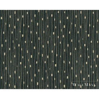   AS CREATION Battle of Style 38822-4 fekete csíkos klasszikus tapéta