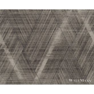   AS CREATION Battle of Style 38824-1 bézs, fekete, szürke Textil mintás Klasszikus vlies tapéta