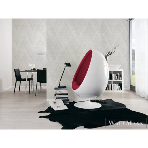 AS CREATION Battle of Style 38824-3 szürke, fémhatású, ezüst Textil mintás Klasszikus vlies tapéta