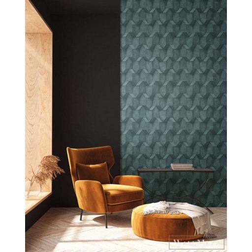 AS CREATION Battle of Style 38827-1 kék Tér-hatású 3D-mintás Klasszikus vlies tapéta