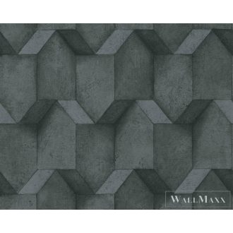   AS CREATION Battle of Style 38827-2 fekete, szürke Tér-hatású 3D-mintás Klasszikus vlies tapéta