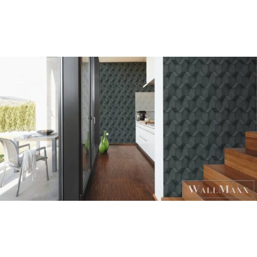 AS CREATION Battle of Style 38827-2 fekete, szürke Tér-hatású 3D-mintás Klasszikus vlies tapéta