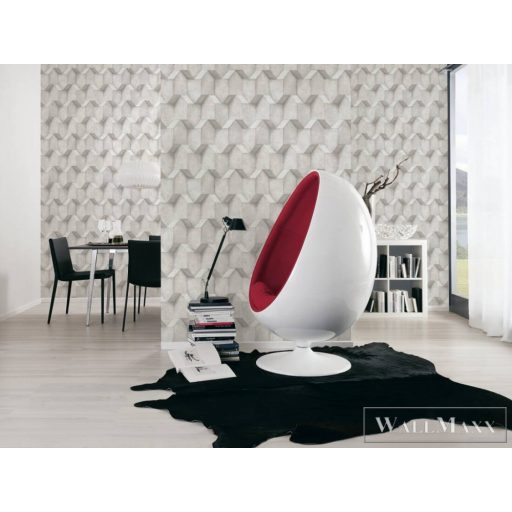 AS CREATION Battle of Style 38827-4 szürke, fehér Tér-hatású 3D-mintás Klasszikus vlies tapéta