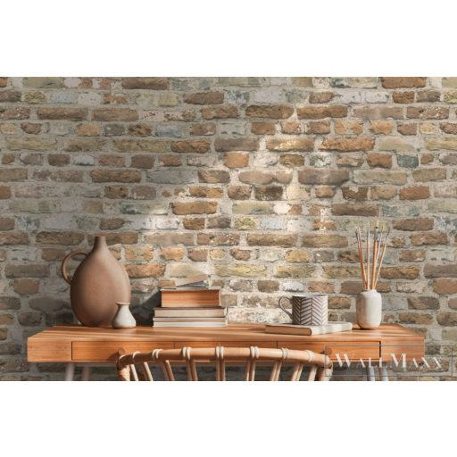 AS CREATION Battle of Style 38829-3 bézs tégla mintás klasszikus tapéta