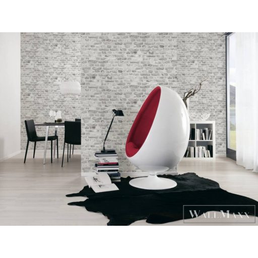 AS CREATION Battle of Style 38829-4 szürke tégla mintás klasszikus tapéta