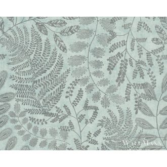   AS CREATION Battle of Style 38830-1 kék levél mintás klasszikus tapéta