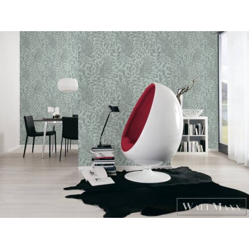 AS CREATION Battle of Style 38830-1 kék levél mintás klasszikus tapéta