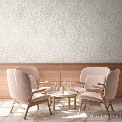 AS CREATION Battle of Style 38830-2 bézs levél mintás klasszikus tapéta