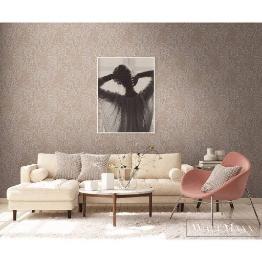 AS CREATION Battle of Style 38830-3 réz levél mintás klasszikus tapéta