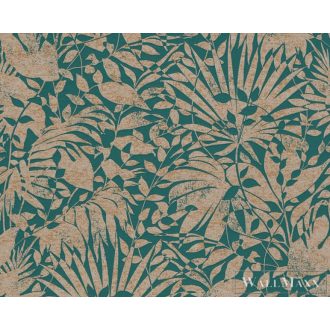   AS CREATION Battle of Style 38831-1 bézs levél mintás klasszikus tapéta