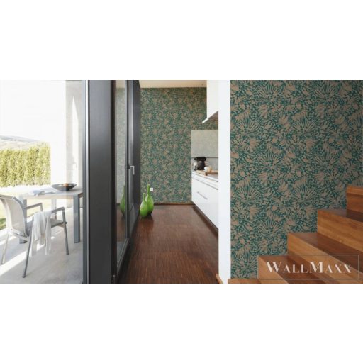 AS CREATION Battle of Style 38831-1 bézs levél mintás klasszikus tapéta