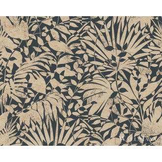   AS CREATION Battle of Style 38831-3 arany levél mintás klasszikus tapéta