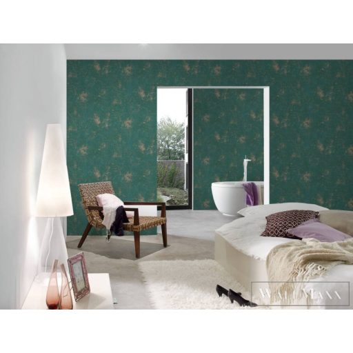 AS CREATION Battle of Style 38832-1 zöld retro mintás klasszikus tapéta