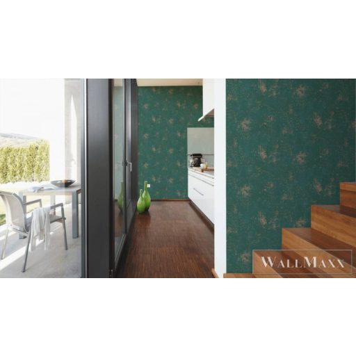 AS CREATION Battle of Style 38832-1 zöld retro mintás klasszikus tapéta