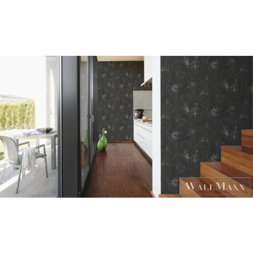 AS CREATION Battle of Style 38832-5 fekete retro mintás klasszikus tapéta