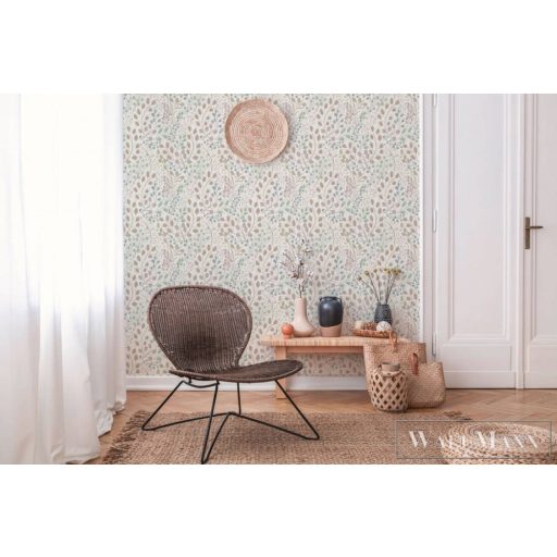 AS CREATION Attractive 2 38847-1 kék virág mintás grafikus tapéta