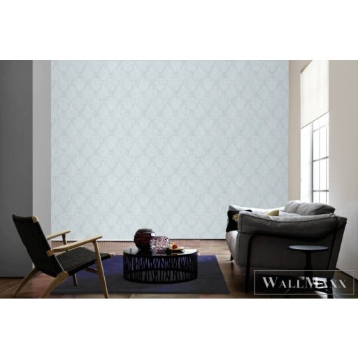 AS CREATION Luxury Damask 38848-1 ezüst barokk mintás klasszikus XXL tapéta