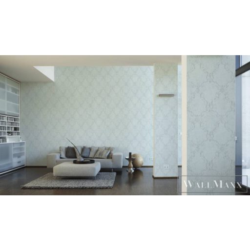 AS CREATION Luxury Damask 38848-1 ezüst barokk mintás klasszikus XXL tapéta