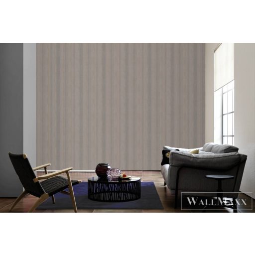 AS CREATION Luxury Damask 38849-2 bézs csíkos elegáns XXL tapéta