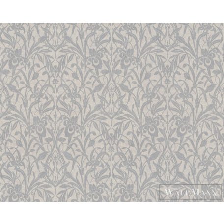 AS CREATION Luxury Damask 38850-2 ezüst barokk mintás klasszikus XXL tapéta