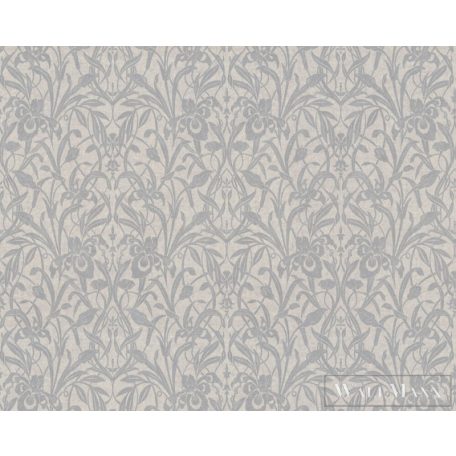 AS CREATION Luxury Damask 38850-2 ezüst barokk mintás klasszikus XXL tapéta