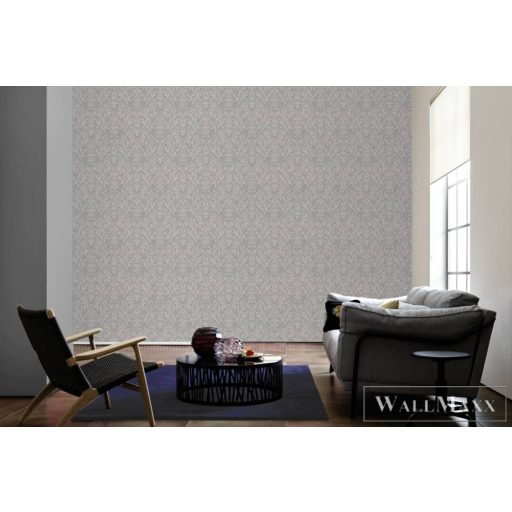 AS CREATION Luxury Damask 38850-2 ezüst barokk mintás klasszikus XXL tapéta