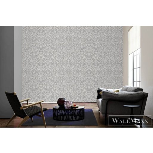 AS CREATION Luxury Damask 38850-3 ezüst barokk mintás klasszikus XXL tapéta