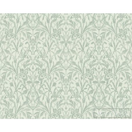 AS CREATION Luxury Damask 38850-5 türkiz barokk mintás klasszikus XXL tapéta