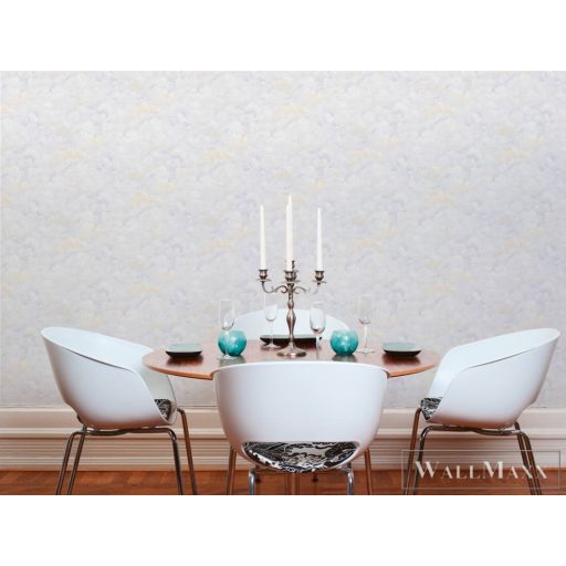 AS CREATION Luxury Damask 38895-3 fehér felhő mintás egyszínű XXL tapéta