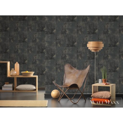 AS CREATION El Palacio 38897-7 fekete kazetta mintás térhatású XXL tapéta