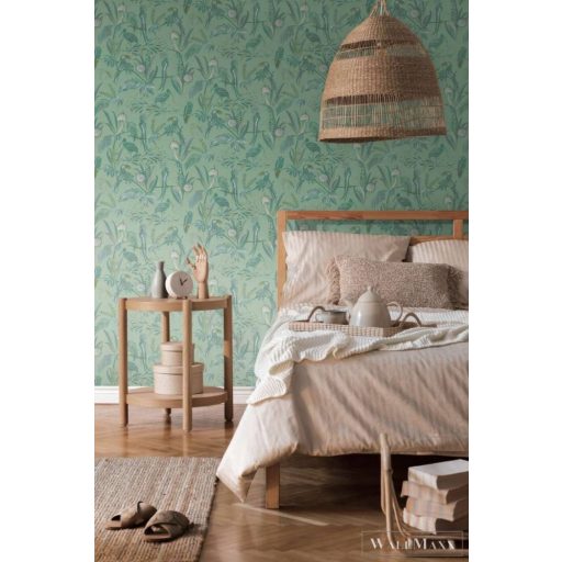 AS CREATION House of Turnowsky 38898-2 zöld kakadu mintás grafikus tapéta