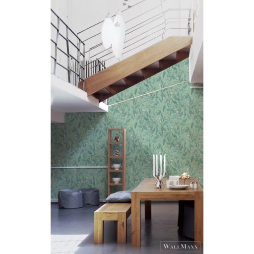 AS CREATION House of Turnowsky 38898-2 zöld kakadu mintás grafikus tapéta