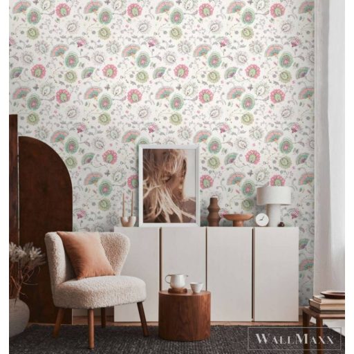 AS CREATION House of Turnowsky 38899-1 pink virág mintás grafikus tapéta