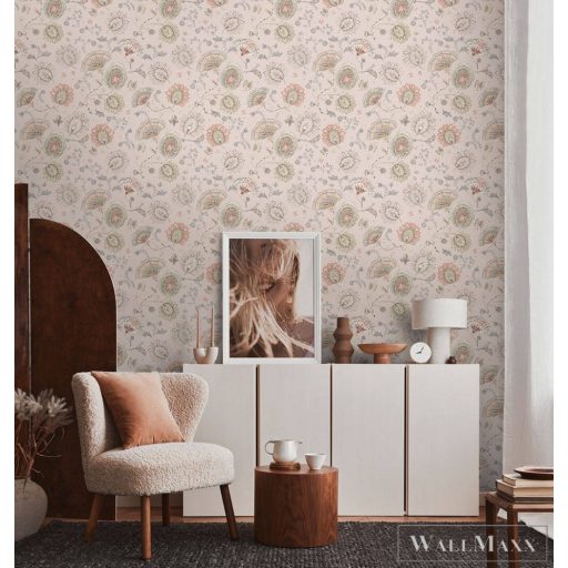 AS CREATION House of Turnowsky 38899-4 bézs virág mintás grafikus tapéta