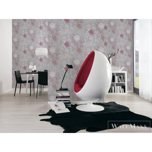 AS CREATION House of Turnowsky 38900-2 pink levél mintás grafikus tapéta