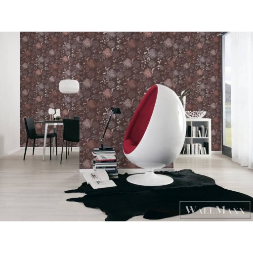 AS CREATION House of Turnowsky 38900-3 barna levél mintás grafikus tapéta