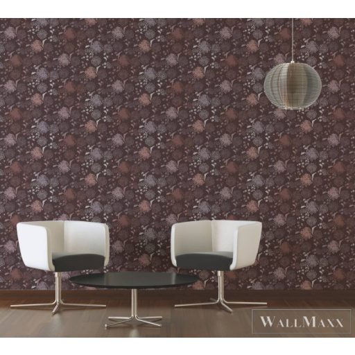 AS CREATION House of Turnowsky 38900-3 barna levél mintás grafikus tapéta