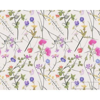   AS CREATION House of Turnowsky 38901-1 kék virág mintás grafikus tapéta