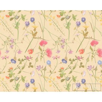   AS CREATION House of Turnowsky 38901-3 arany virág mintás grafikus tapéta