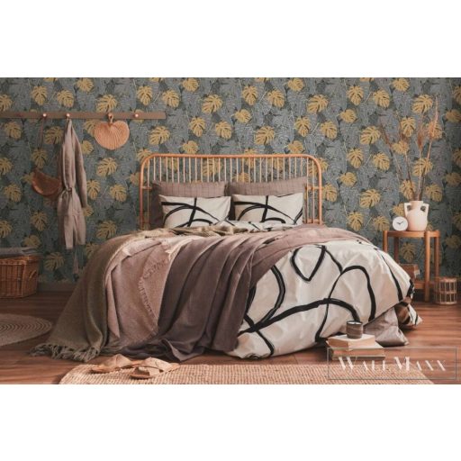 AS CREATION House of Turnowsky 38905-1 bézs filodendron mintás grafikus tapéta