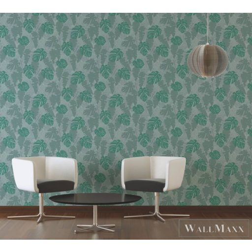 AS CREATION House of Turnowsky 38905-5 zöld filodendron mintás grafikus tapéta