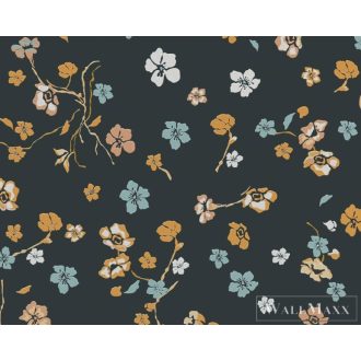   AS CREATION House of Turnowsky 38907-1 grafit virág mintás grafikus tapéta