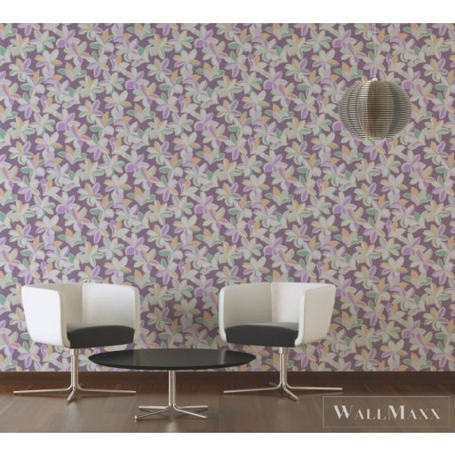 AS CREATION House of Turnowsky 38908-2 lila szirom mintás grafikus tapéta