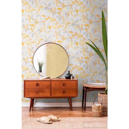 AS CREATION House of Turnowsky 38908-4 sárga szirom mintás grafikus tapéta